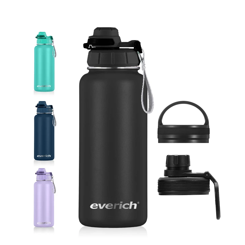 

32oz Modern Water Bottle with Straw Lid Vacuum Insulated Stainless Steel Metal Thermos water Bottles with custom logo Flask