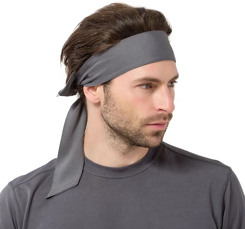 

New men sports headband sweatband fitness basketball sweat-absorbent headscarf men headband running elastic breathable headband