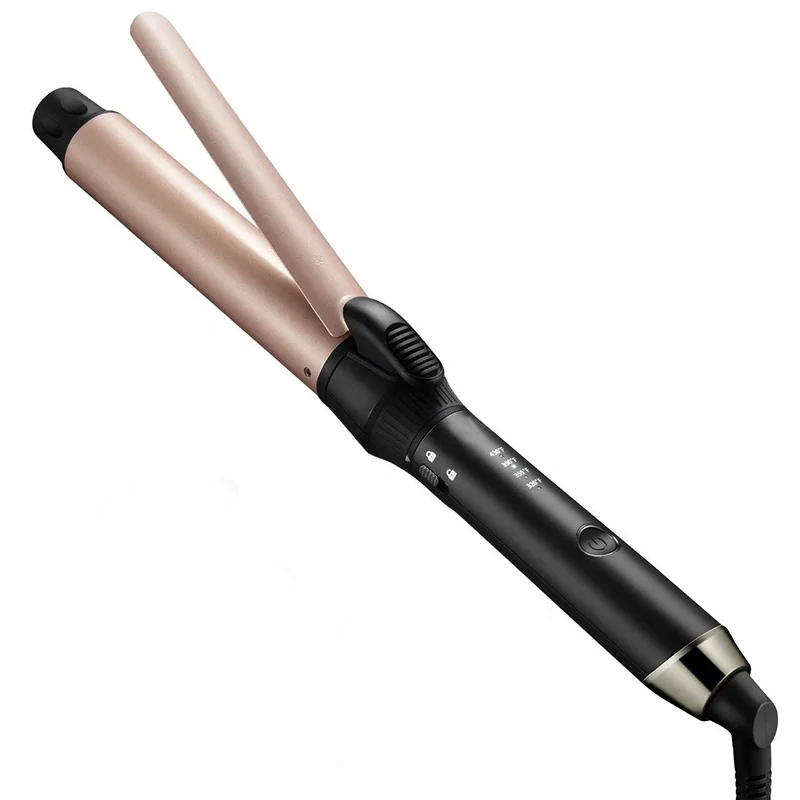 

New Popular rotating Style Hair curling tongs Ceramic Professional Rotating Hair Curler with CE FCC and CB Certifications, Black/rose gold/red/customized