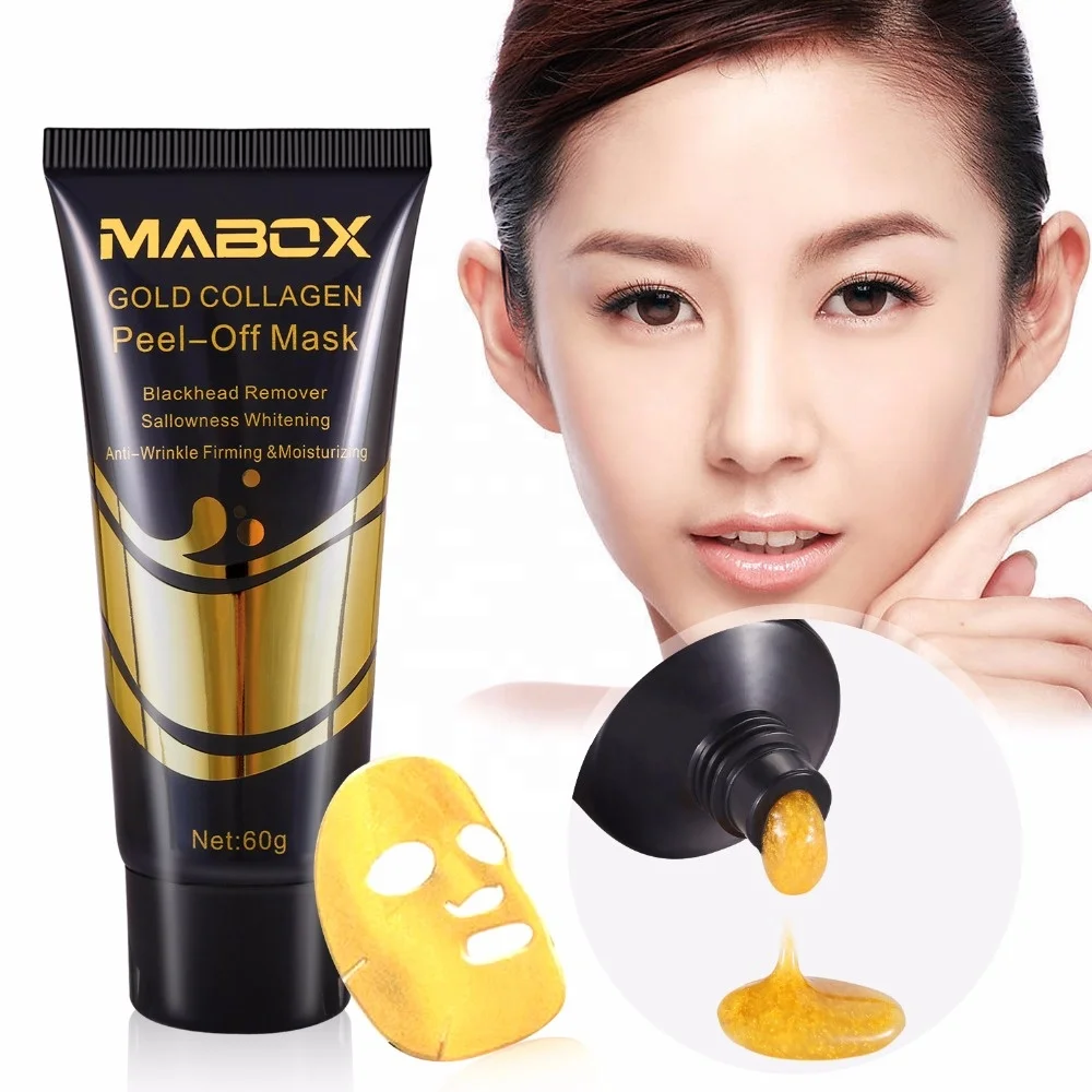 

Mabox 24K Gold Collagen Anti Wrinkle Firming Moisturizing Blackhead Remover Peel Off Face Mask