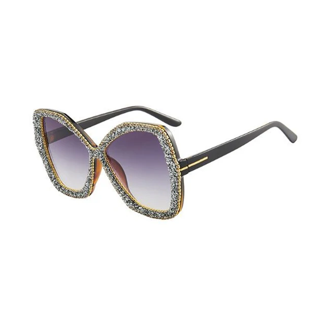 

DLL9062 gafas de sol Women Fashion Rhinestone Cateye Sunglasses 2020 Oversized Large Bling Diamond Shades Ladies Luxury Eyewear