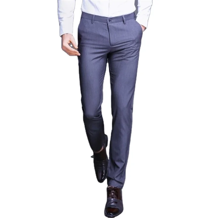

2020 Men's business casual pants in spring and autumn, Black, blue, gray