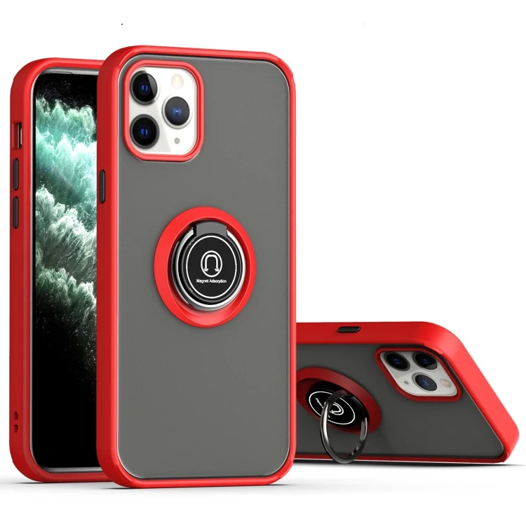 

TPU PC Protective Case with 360 Degrees Rotate Ring Holder For iPhone 12 / 12 Pro