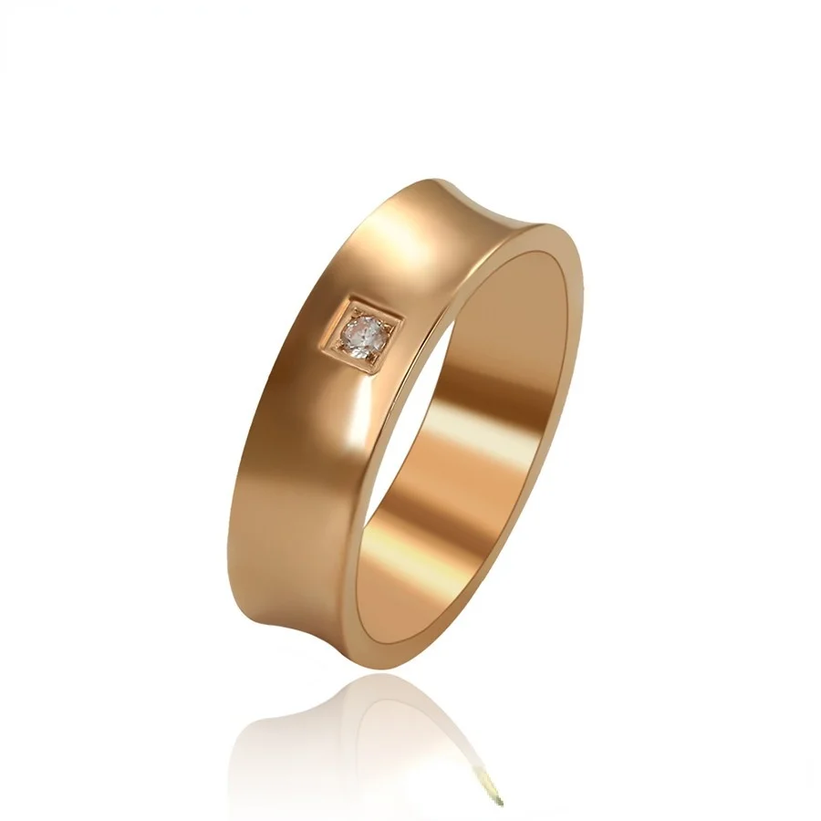 

15976 xuping wholesale fashion figure ring with simple generous design for women or man