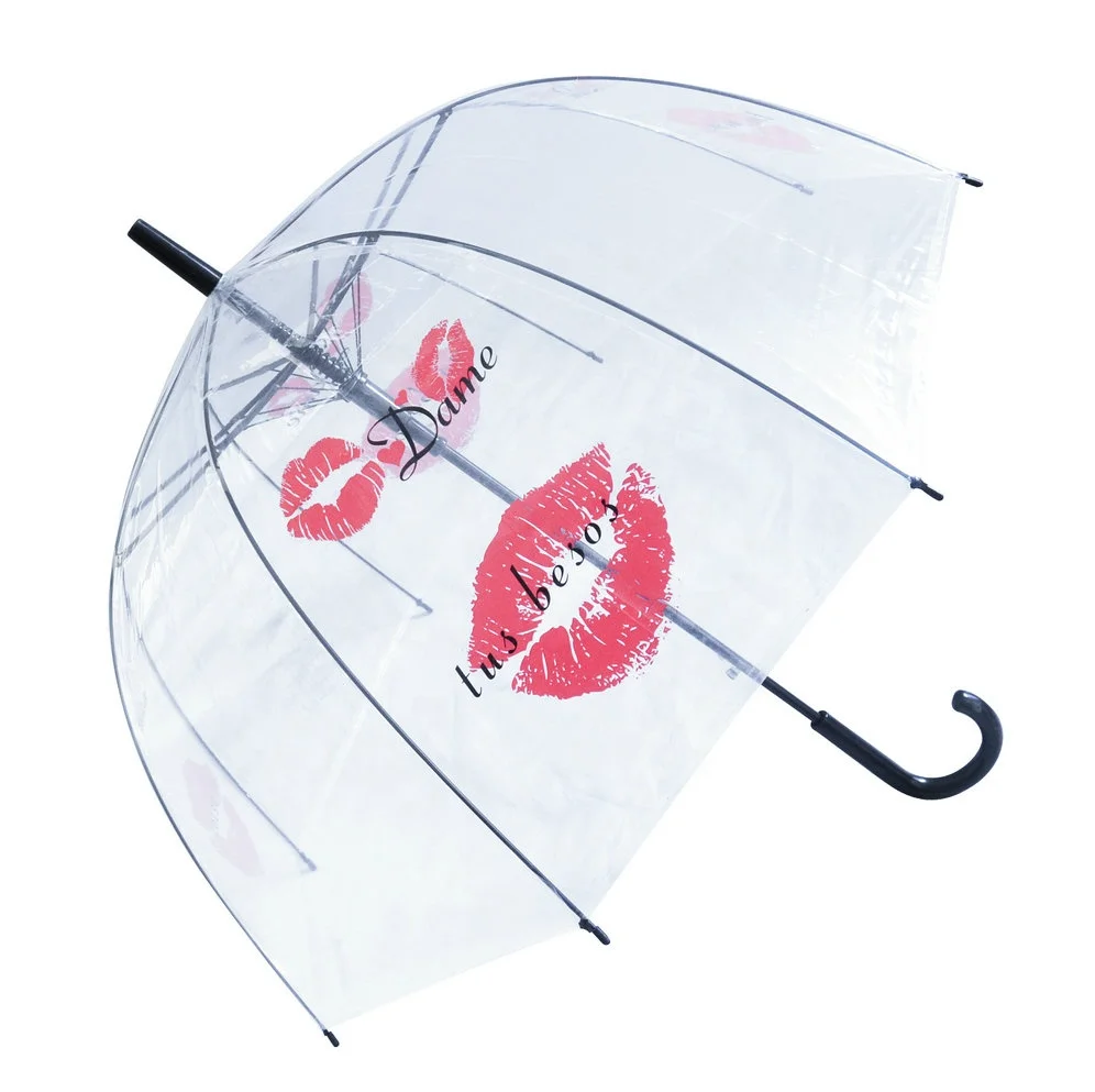 Oem Custom Automatic Full Body Clear Bubble Umbrella Poe Pvc