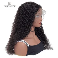 

Wholesale natural curly wigs water wave human hair hd lace frontal