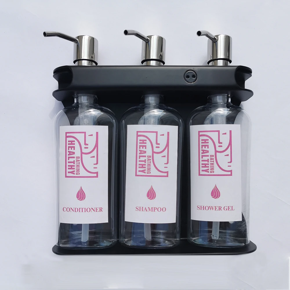 5 Star Hotel Bathroom Mirror Finished Wall Amounted Or Adhesive Shampoo