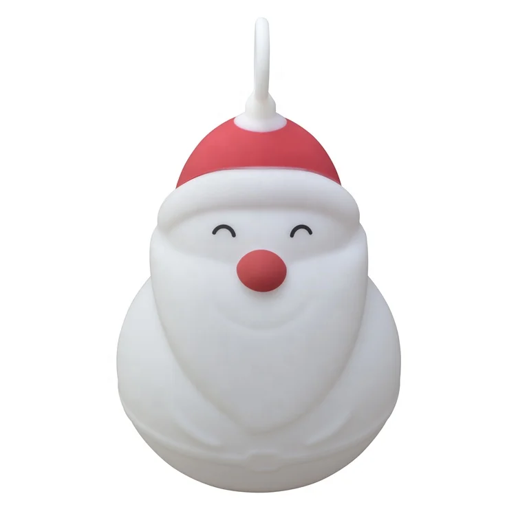 Santa Claus silicone LED night lights Christmas gift kingda