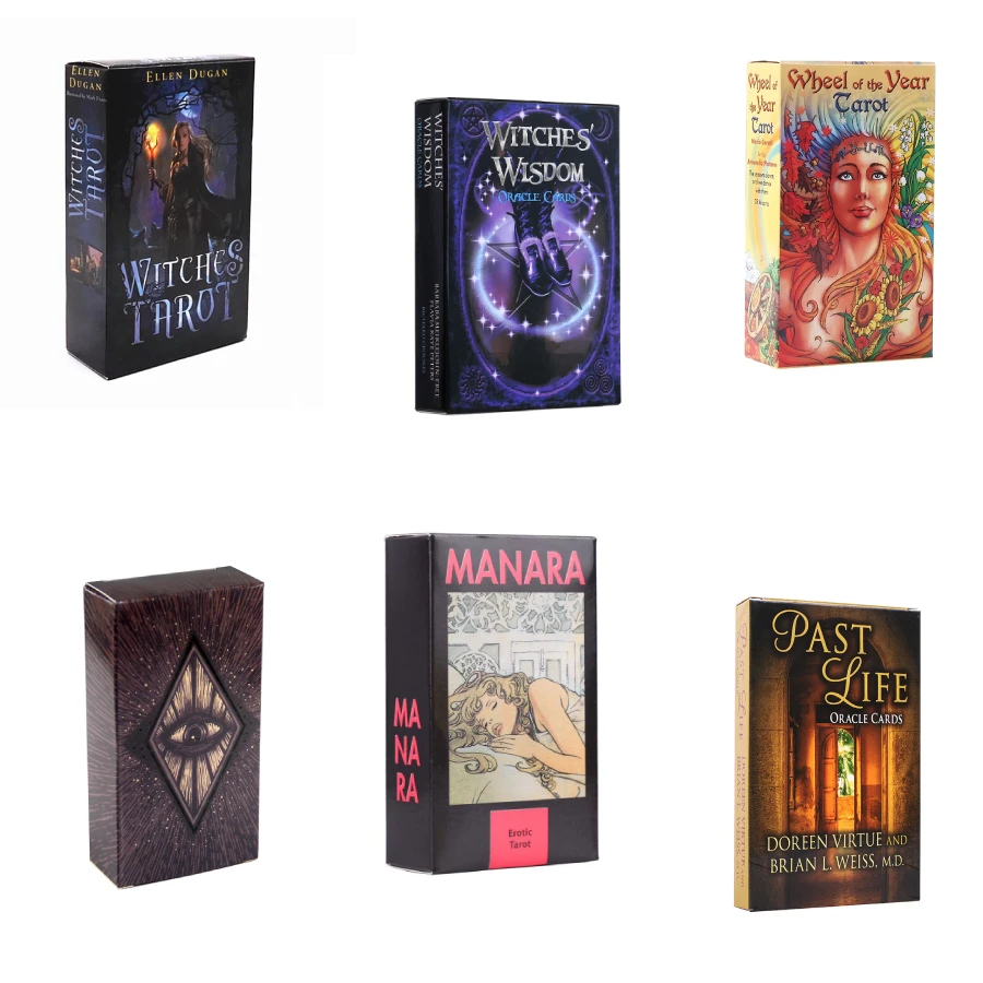 

300 Latest Styles Divination Board Game Tarot Cards Deck Wholesale Oracle Card with guidebook, 300 different styles