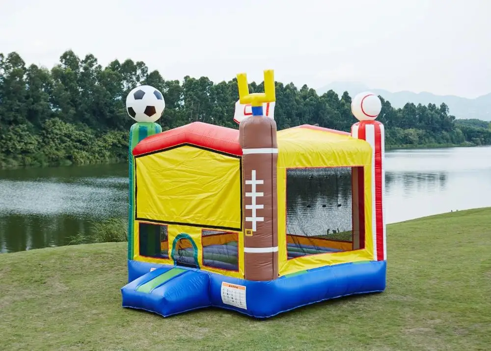 
Commercial wholesale football noraml inflatable bouncer castle bouncy park for kids 