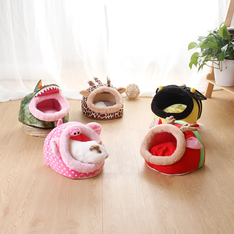 

Pet nest for Hamster Accessories Pet Bed Mouse Cotton House Small Animal Nest Winter Warm For Rabbit /Rodent/Guinea Pig/Rat, Picture