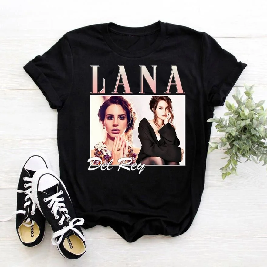 

Dropshipping Harajuku Hip Hop Women T-shirt Lana Del Rey Selena Quintanilla Printing Custom Logo Women Tshirt, Black white gray dark blue red