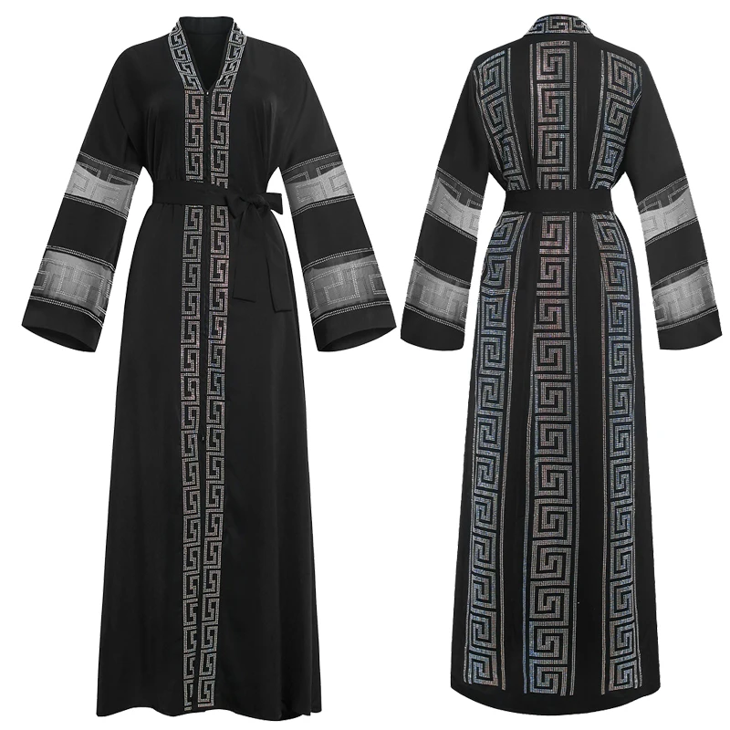 

wholesale suppliers latest designs dubai plain modest casual kimono turkish Prom Patry long dress muslim islamic clothing abaya, Black