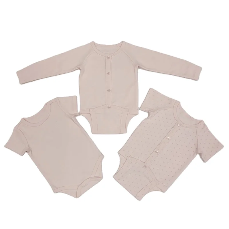 

Wholesale newborn baby bodysuit cotton short sleeves baby jumpsuit set of toddler bodysuits baby with printing, Customized color