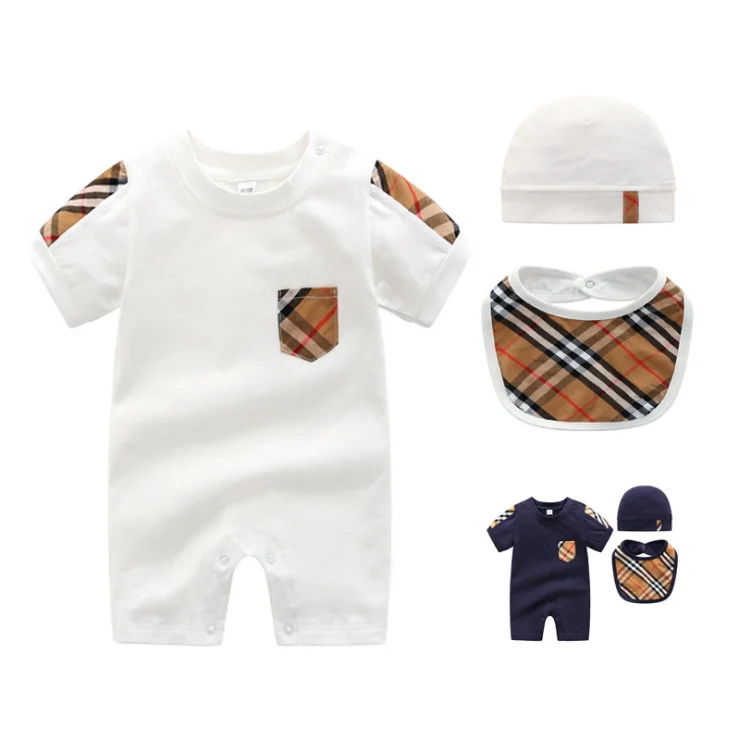 Cotton Wear 06 Months Baby Clothing Online Shopping Infants Custom 3 Pcs Summer Sets Buy