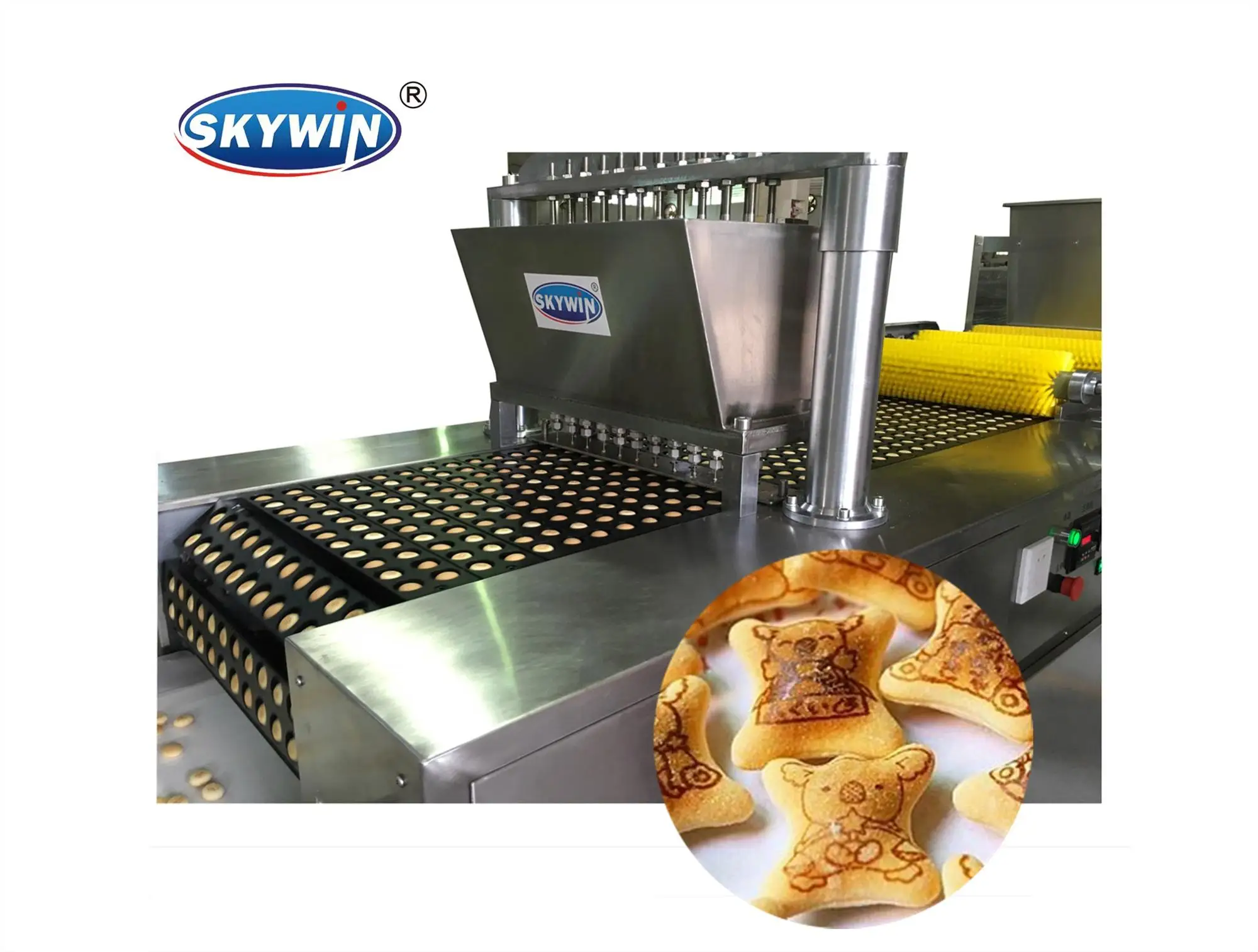 Chocolate Injection Machine Hello Panda Biscuit Siemens PLC Touch Screen