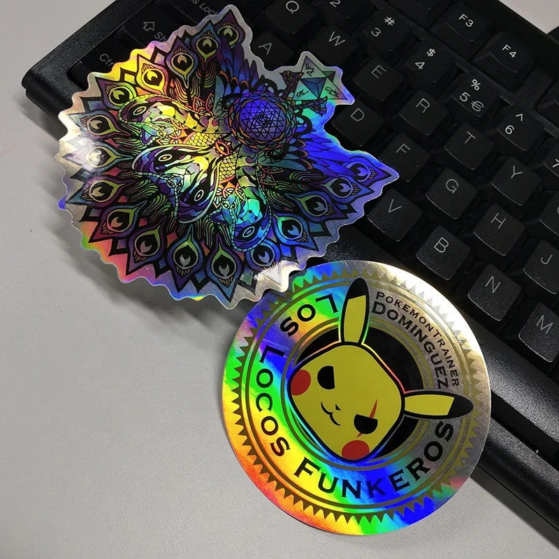 Glossy Sticker Die Cut Holographic Original Sticker Custom Printed