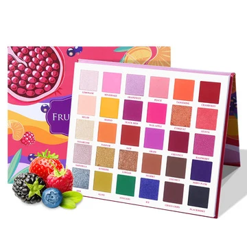 

free shipping ucanbe 30 Colours Fruit Pie Filling Eye shadow Palette Pearlescent Matte Pink Makeup Palette, As photo