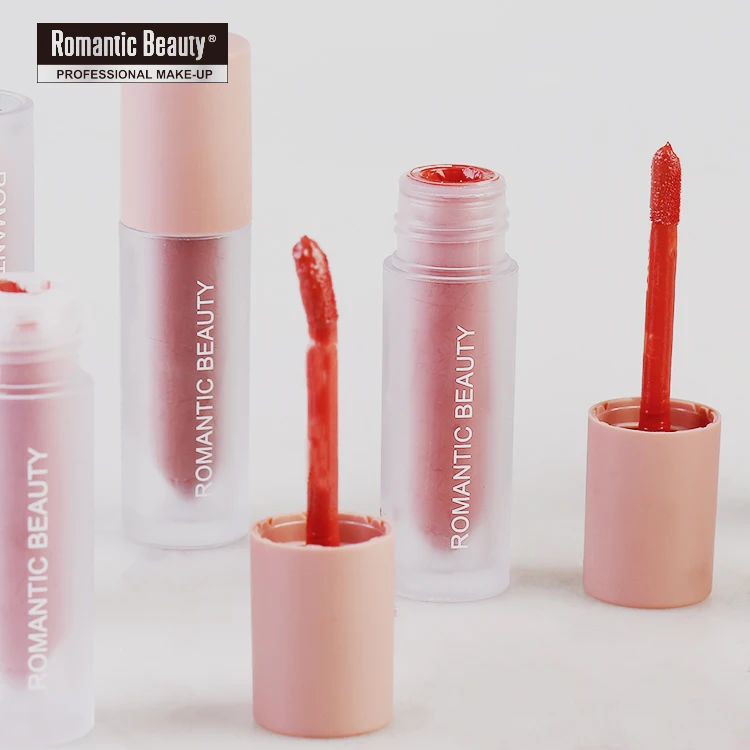 

Romantic Beauty Matte Lip Gloss Long-lasting Cosmetics Lip Stick Cream Silky Glosses Velvet Nude Lipgloss