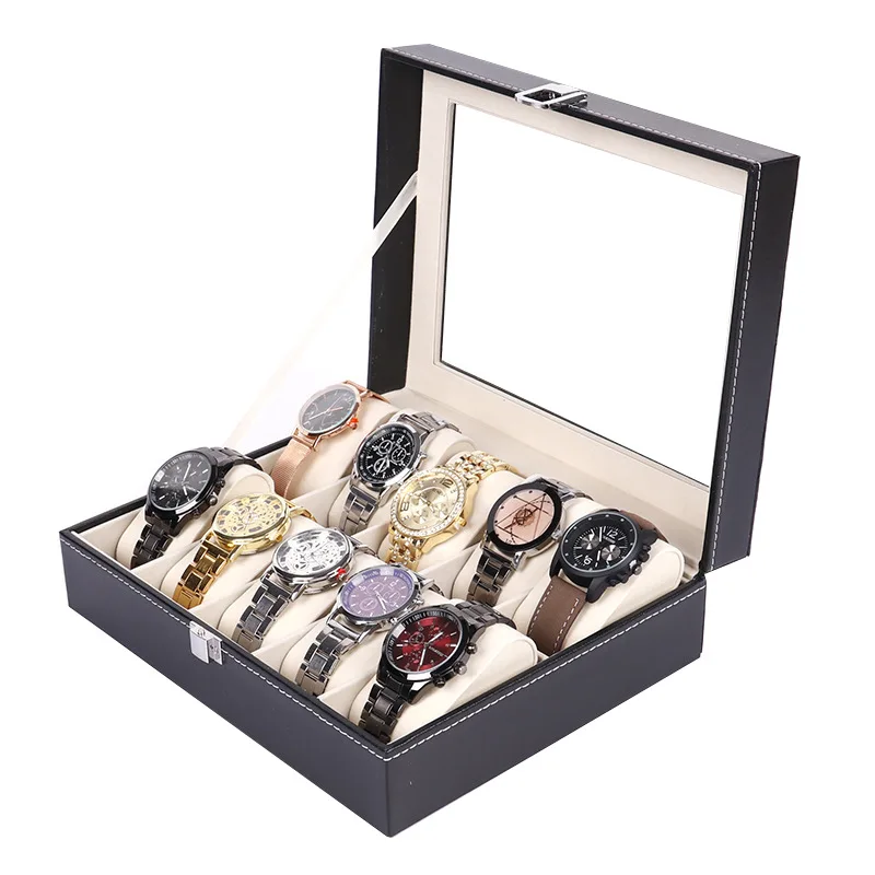 

wholesale customize pu leather watch boxes cases