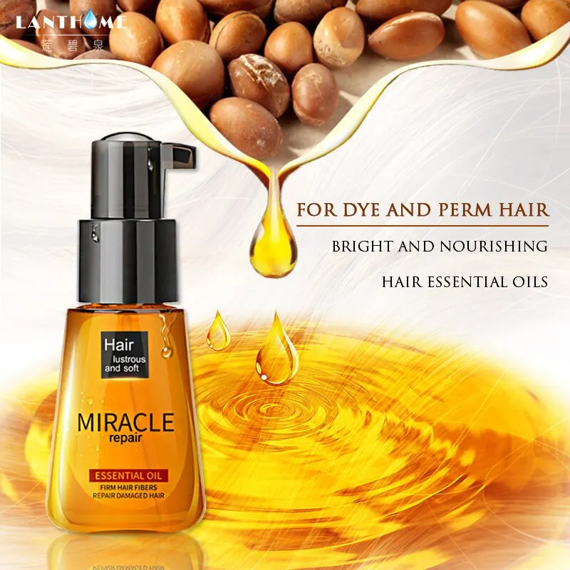 

70ml Morocco Pure Argan Oil Essential Oil Treatment for Damaged Dry Moisturizer Hair Soft Shiny Repair Hair Split Ends