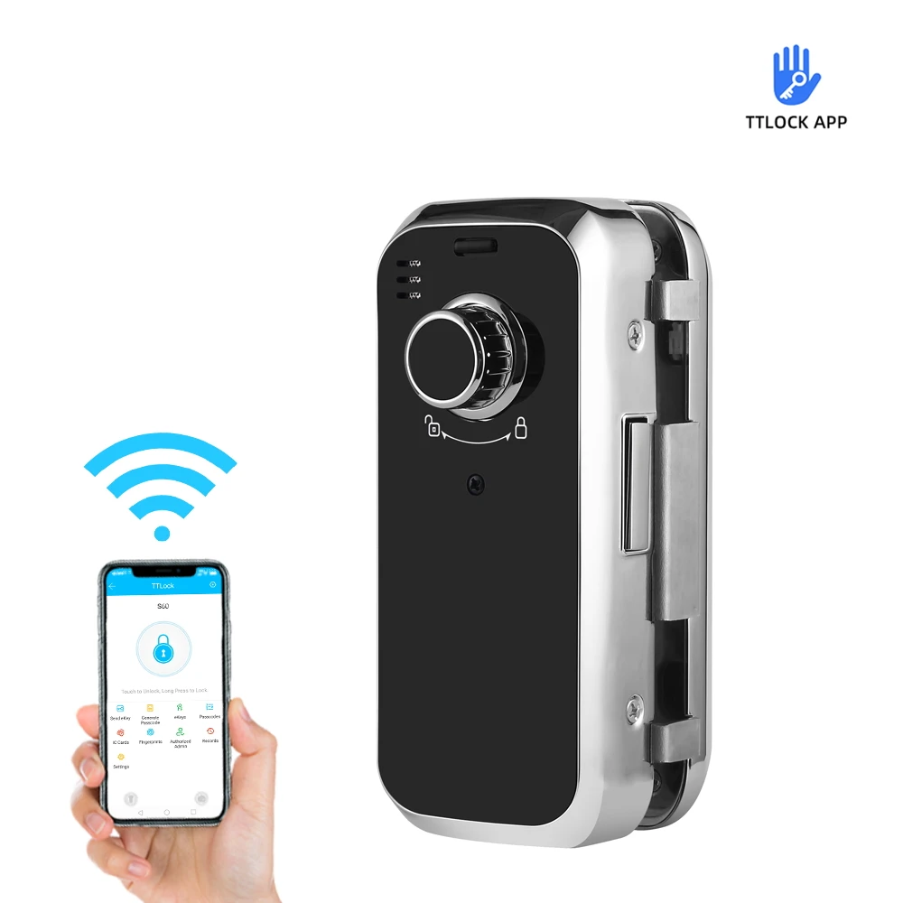 
Glass Keyless Door Lock with Keypad Digital Deadbolt Smart Lock Commercial-Grade Zinc Alloy & Easy Installation USB Port IP55 