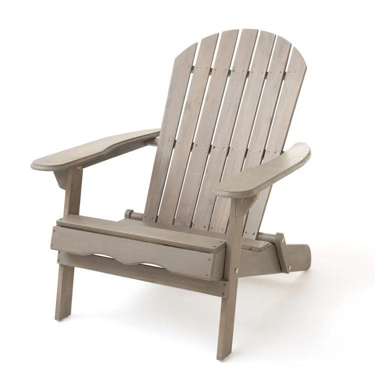 

Modern Ergonomic design Outdoor Patio Garden Acacia Wood Folding Adirondack Chair, Light mint/natural stained/black