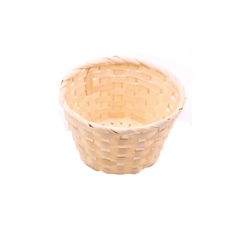 

high quality wholesale easter beige basket natural egg bamboo household storage