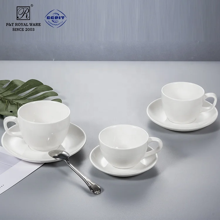 Factory Custom Manufacturer Plain White Porcelain Coffee Cups With