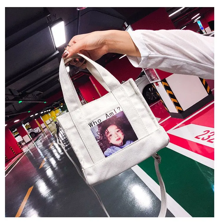 

2021 best selling high quality cheap shopping gift portable one shoulder cross canvas shopping bag, Any color are available