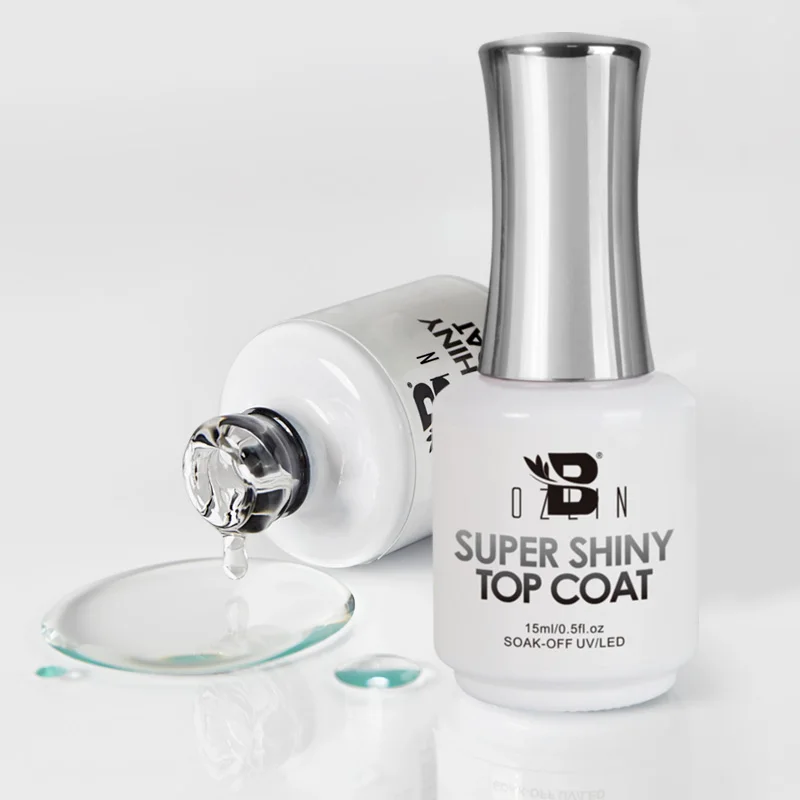 

Nail Beauty Super Shine Crystal Top Coat Non Yellow Gel Top Coat Nail Gel Uv