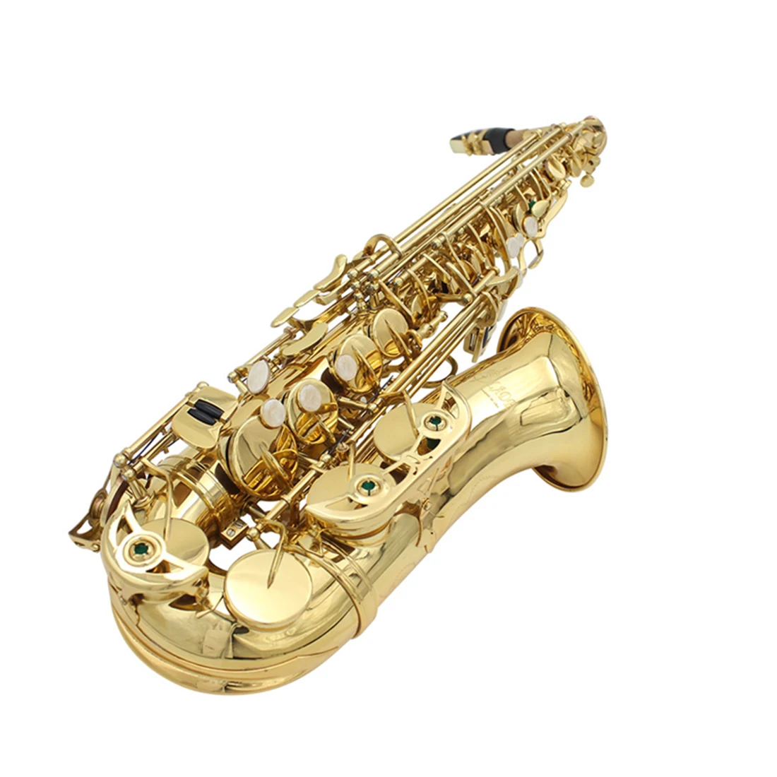 Slade Gold Eb Performance Practice Brass Instrument Alto Saxophone With