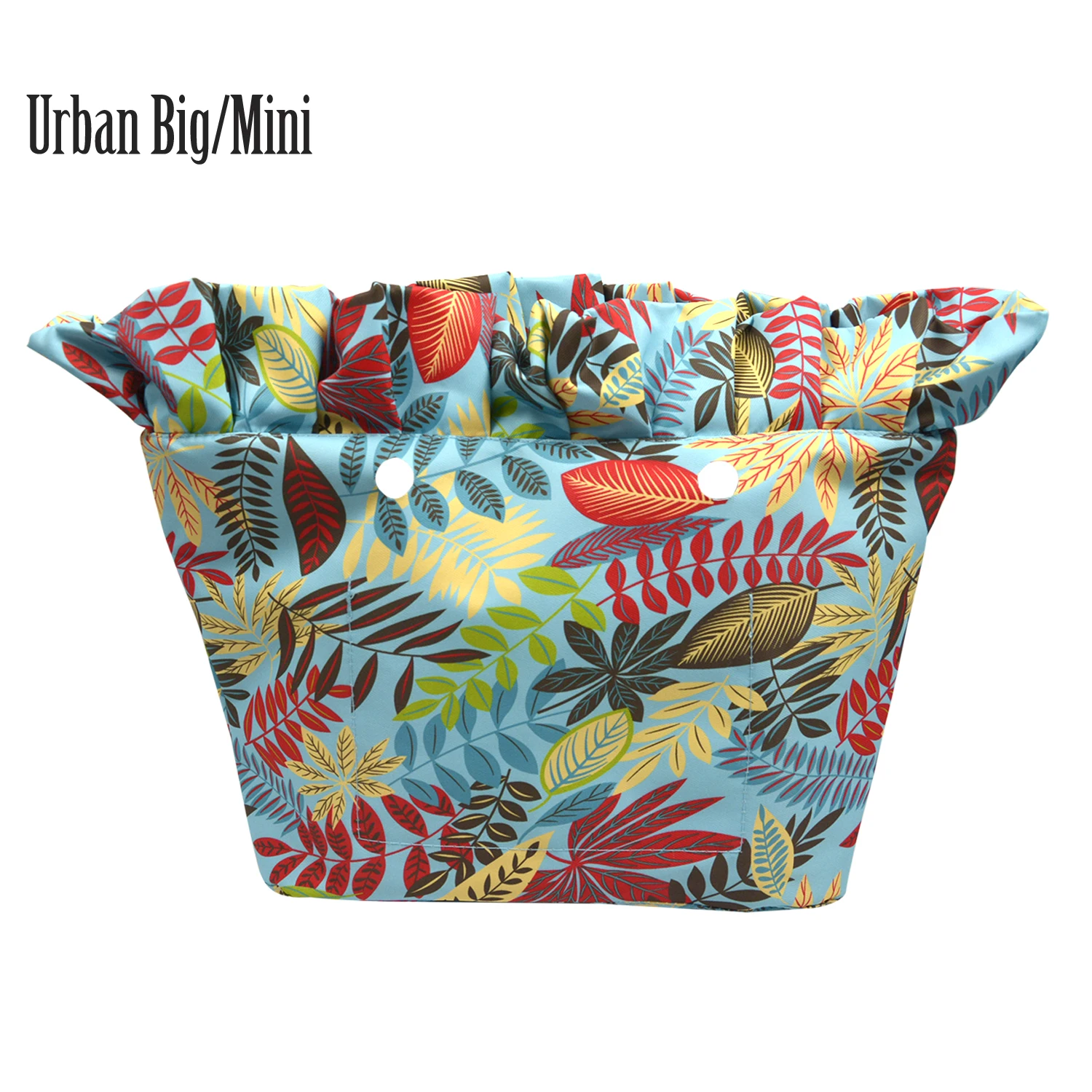 

2020 New Composite Twill Cloth Waterproof Frill Pleat Inner Lining Insert for Obag Urban mini for O Bag Urban big, Floral