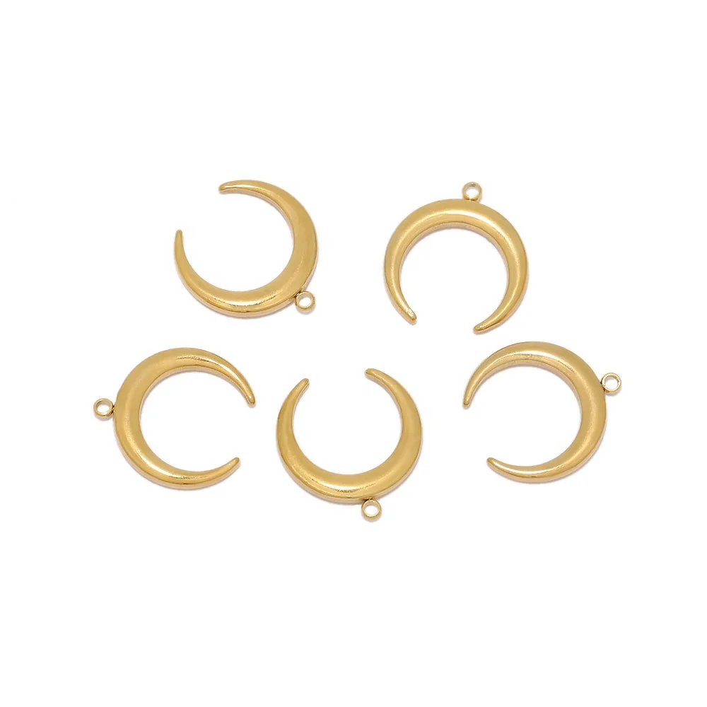 

Simple Crescent Charms Moons Pendants Chains Necklace DIY Jewelry Making Supplies Accessories Components