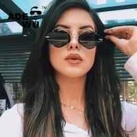 

ADE WU BLS9045 Fashion Polygon Metal Rimless Sunglasses 2019 Women Cool Rivets Men Brand Design Sun Glasses Oculos De Sol