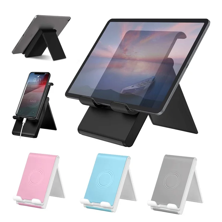 

silicone base para tablets folding desktop phon cell phone tablet stand l305 abs plastic angle height adjustable suporte celular