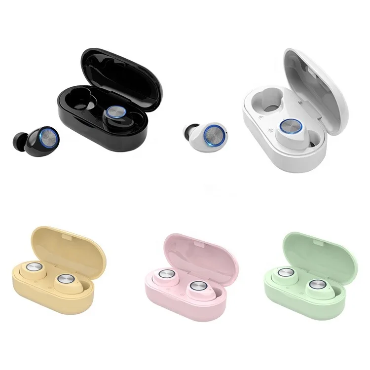 

2021 Wholesale Tws True BT 5.0 In Ear Touch Earphones Earbud Sport Gaming Mic Wireless Earphone, White, black, pink, green, yellow