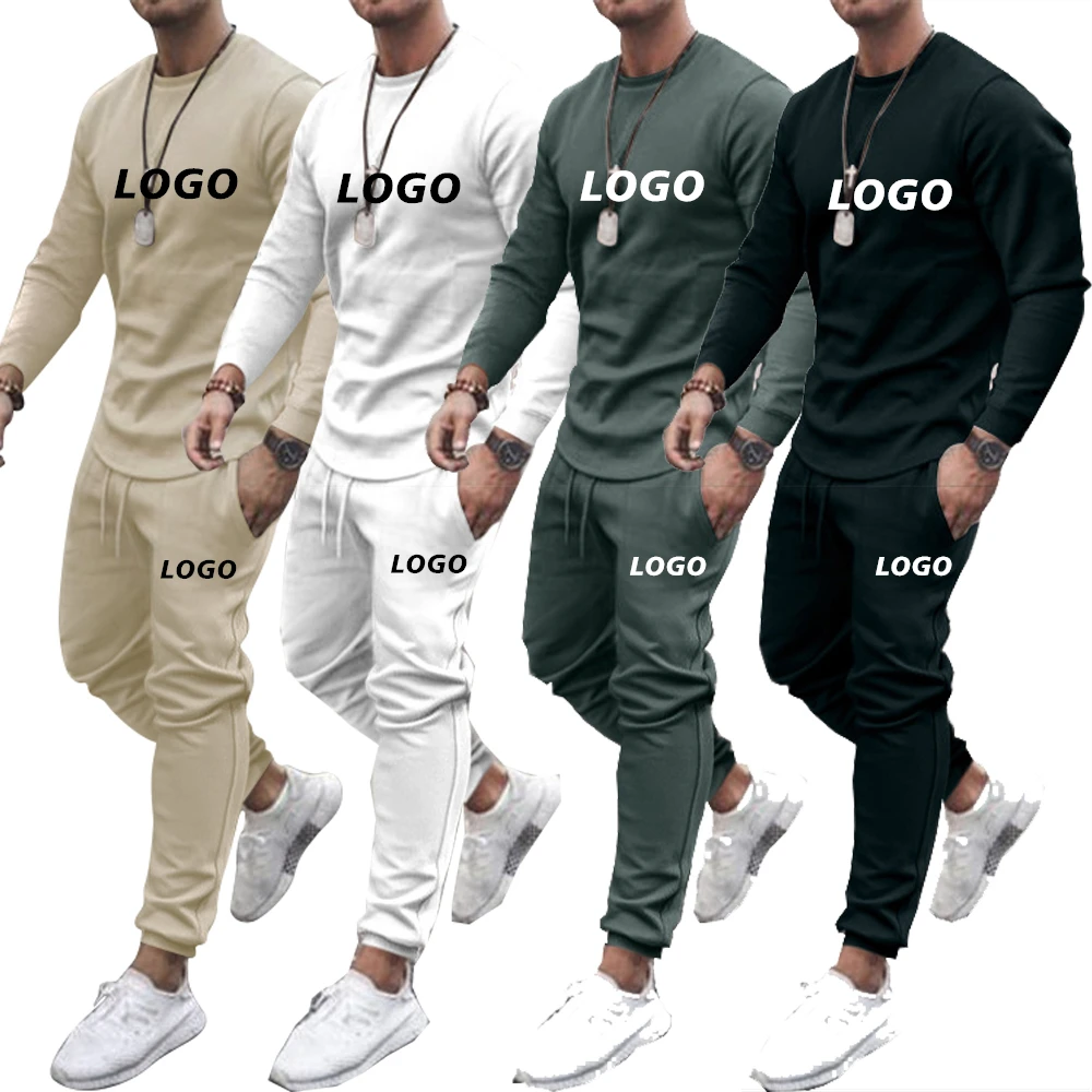 

2021 Private Label Sweat Suit Spring Clothing Plain Men Training Jogging Wear For Men Hoodie Joggers Suits Set Men Tracksuit, Customized colors