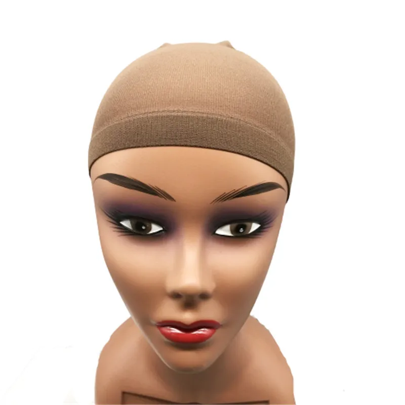 

Wig Net Double Hat 3 Colors Optional European And American Simple High Elasticity Fixed Hair Special Wig Accessories, Black coffee beige
