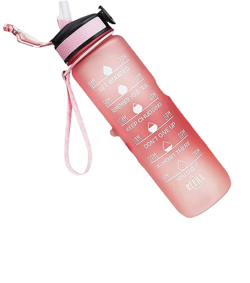 

New Shelves bpa free sports water bottle 500ml with rope, frosted Plastic spray bottle Wholesale