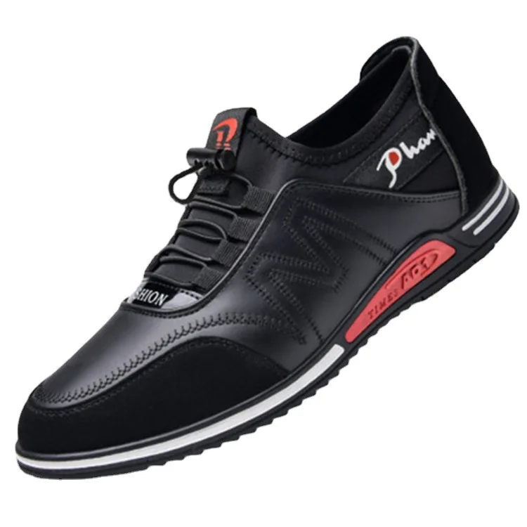 

Men's casual shoes fashion soft leather soft bottom Sports men's shoes2021Spring new trendy shoes all-matching summer breathable