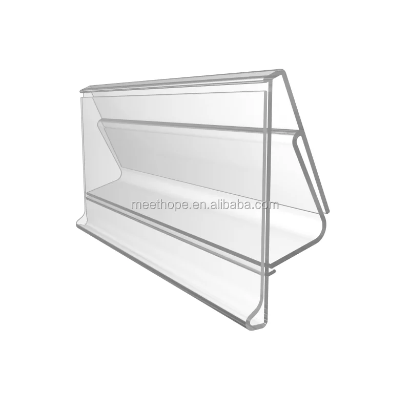 Customized Display On Shelf Flexible Pvc Flip Price Sign Data Strip