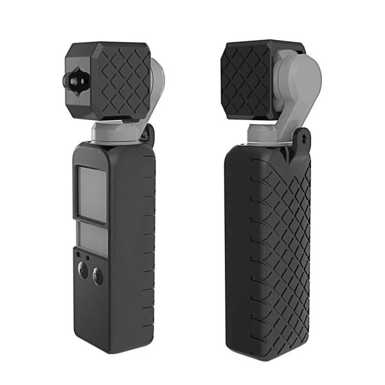 

Dropshipping Wholesale Price PULUZ 2 in 1 Diamond Texture Silicone Cover Camera Case Set for DJI OSMO Pocket