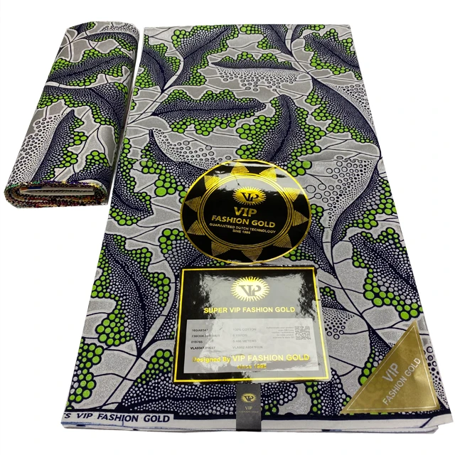 

Wholesale Ankara Golden Wax Fabric 100% Cotton Print Fabrics 6 Yards For African Design Textile Sewing Dress Cloth