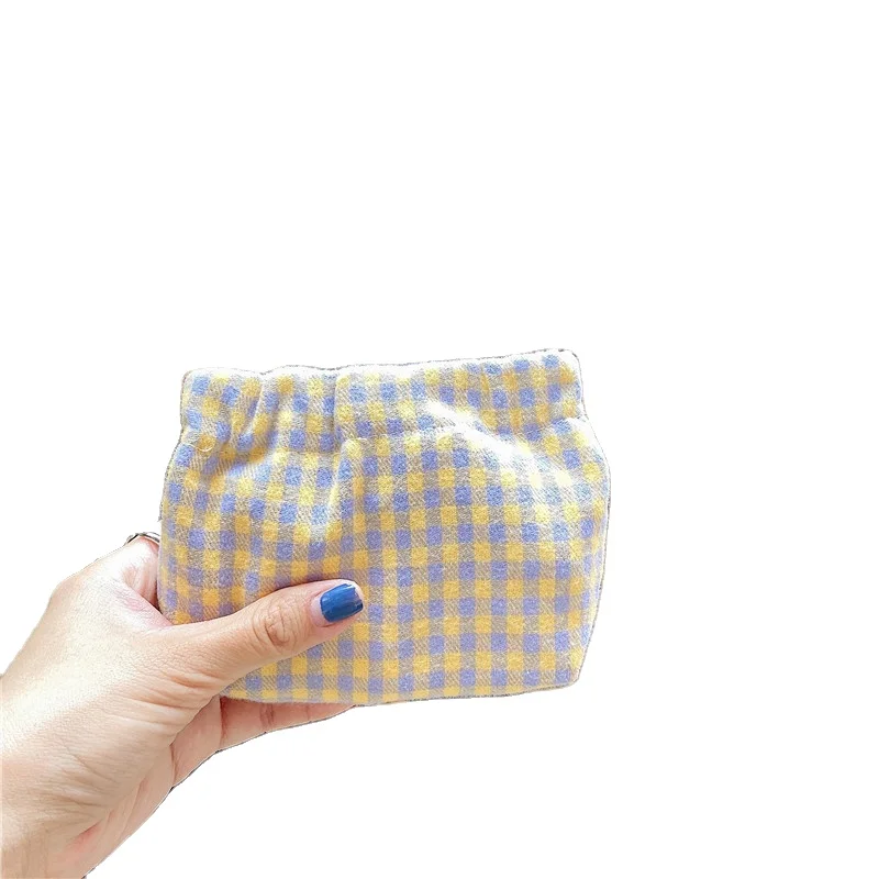 

New Shrapnel Wholesale Small Fresh Lipstick Change Earphone Cotton Storage Cosmetic Bag Coin Purse, 4 colors