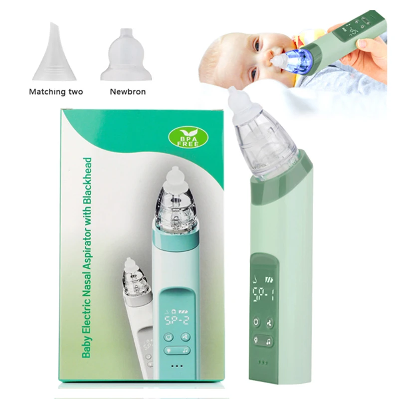 

2020 High Quality Nasal Aspirator Baby Nose Cleaner Healthy Professional Bulb Booger Remover Clean Nasal Mucus 3.7V DC