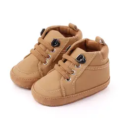 Fashion PU leather baby shoes toddler autumn sneak