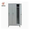 3 Door Bedroom Metal Wardrobe Design With Supporting Feet