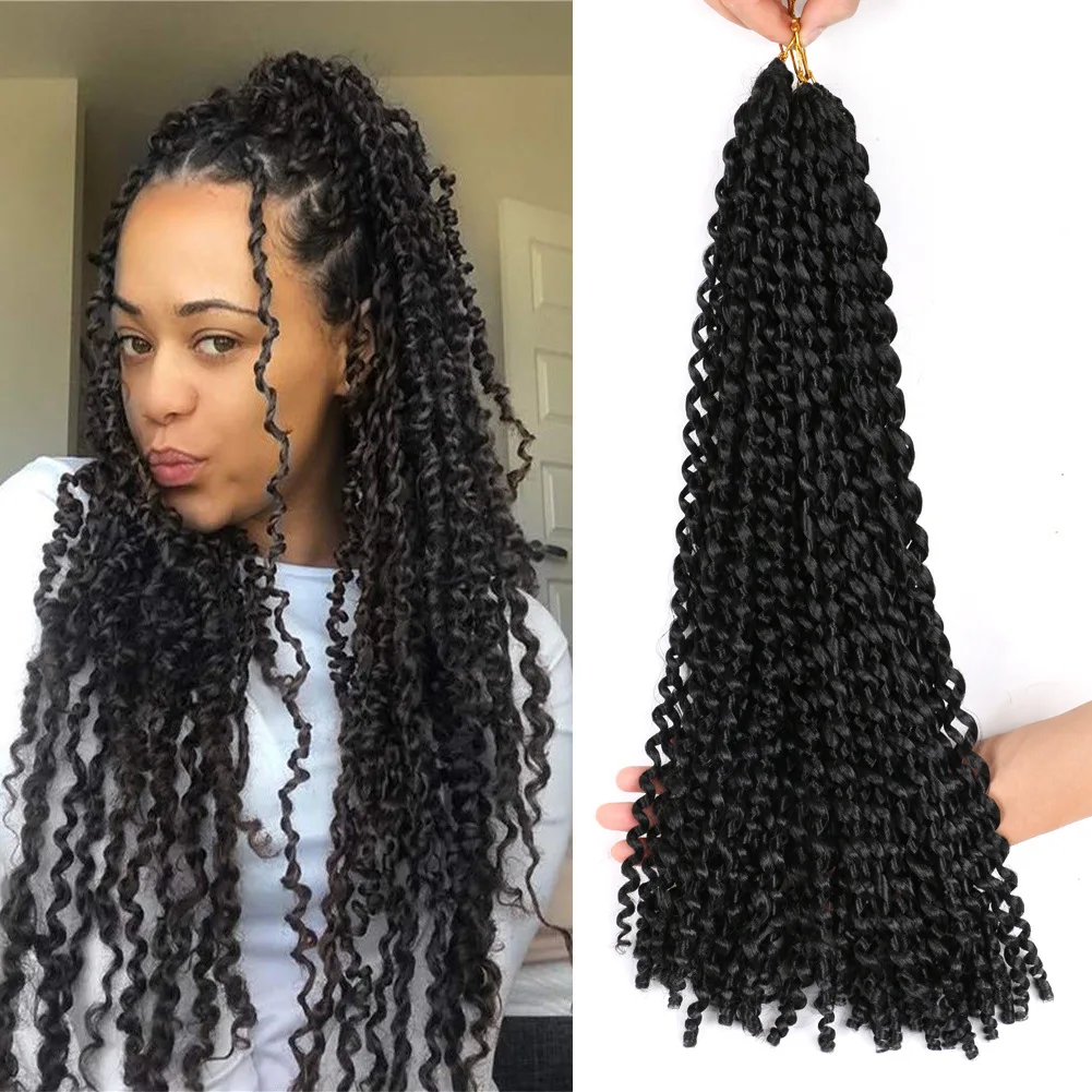 Passion Twist Hair 18" Water Wave Synthetic Braids For Passion Twist