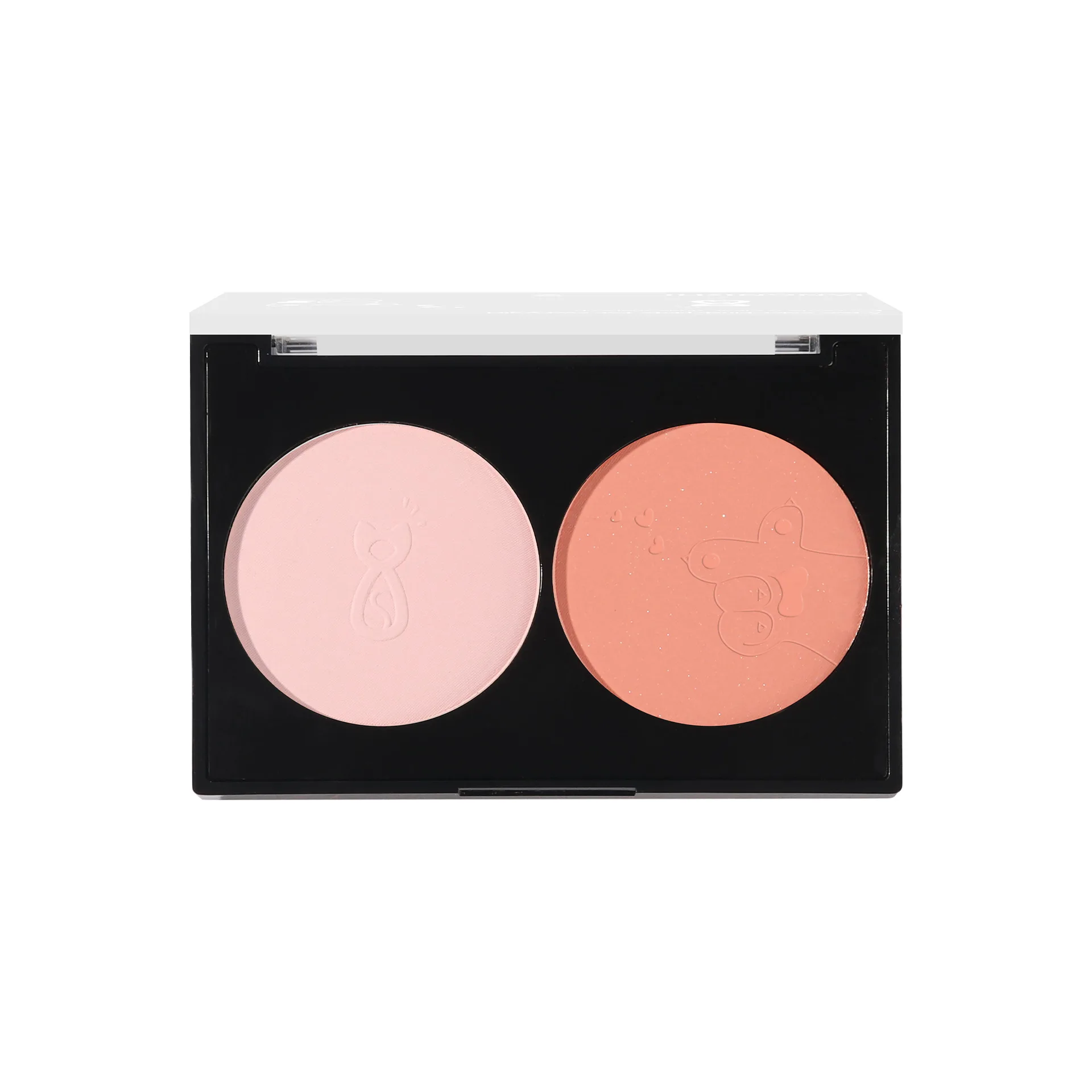 

Makeup Palette fine matte shimmer blush Rouge long-lasting carving student two-color blusher plate, Two-tone